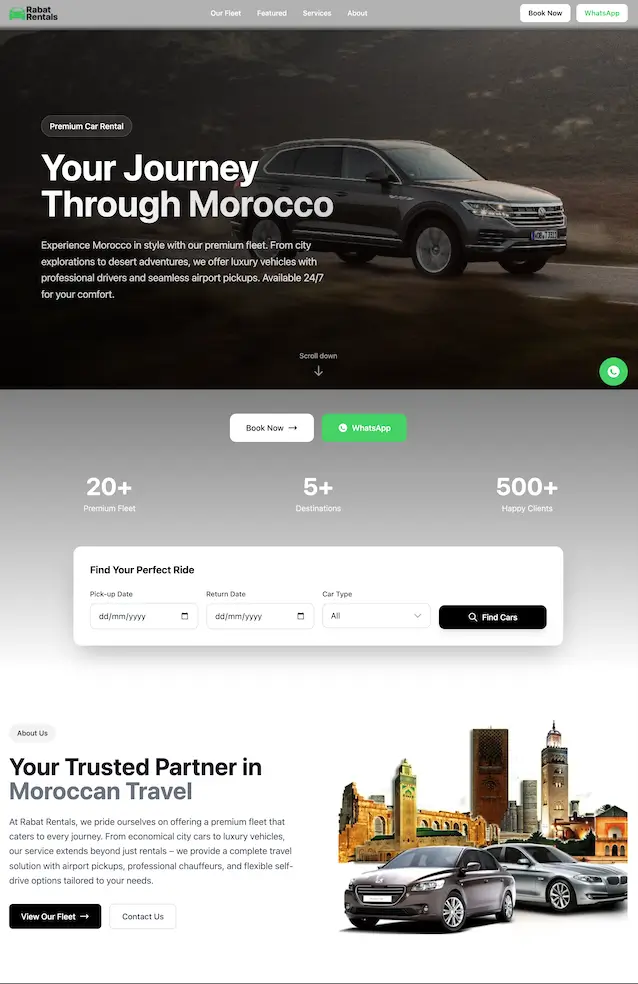 Projet: Rabat Rentals