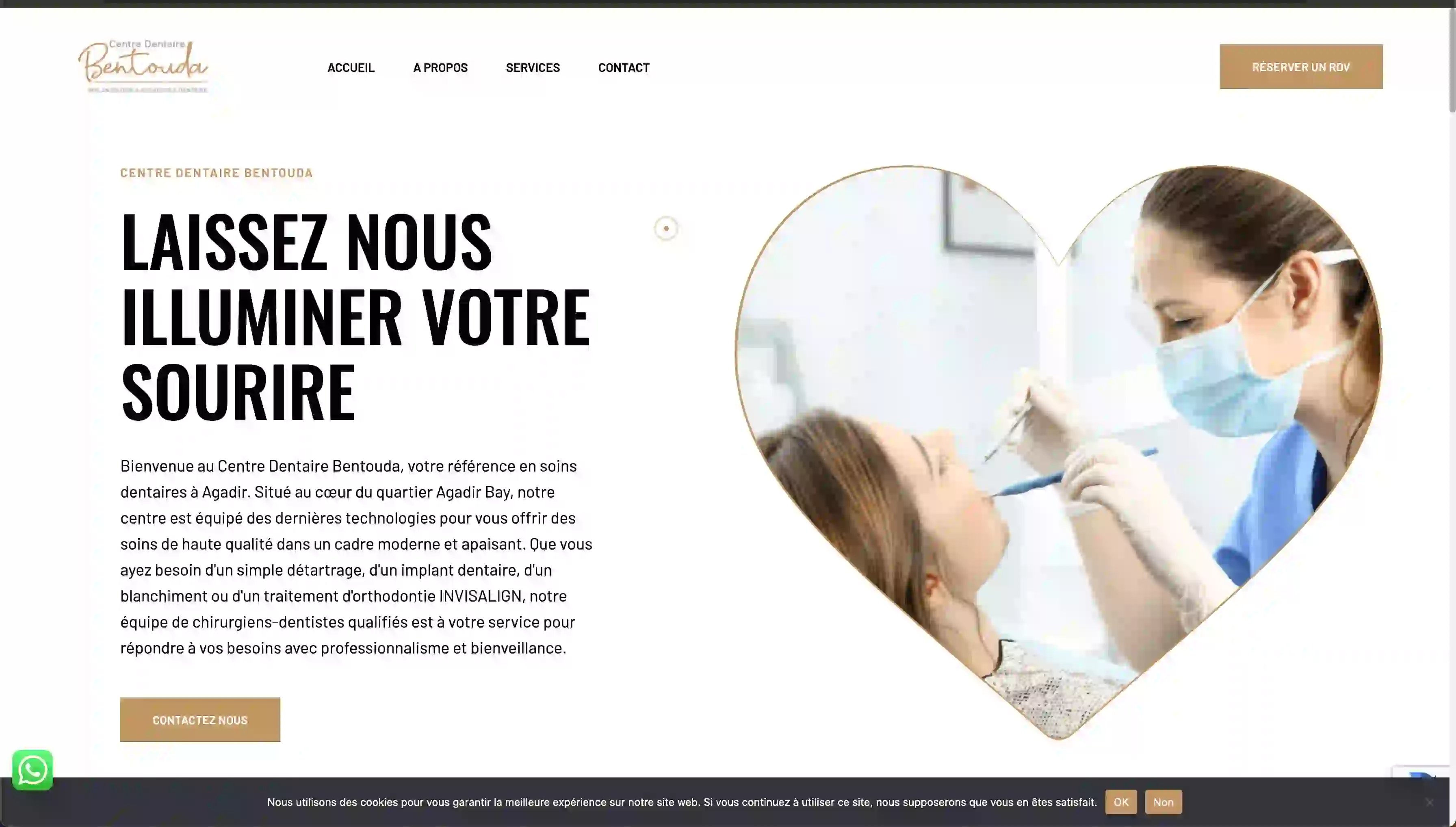 Projet: Centre Dentaire Bentouda